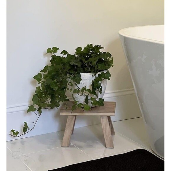 Unfinished Natural Wood Step Stool Footstool 11 inch for Kids Adults - Picture 2 of 7